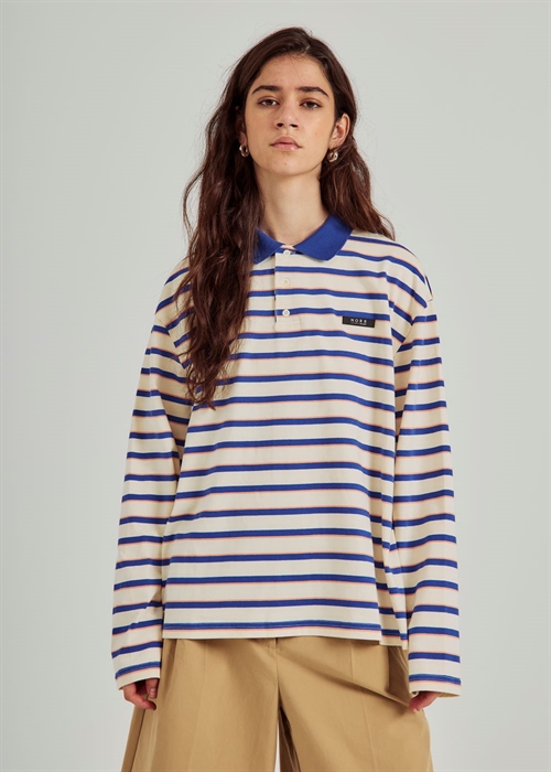 NORR DAGMA LS POLO IVORY/BLUE